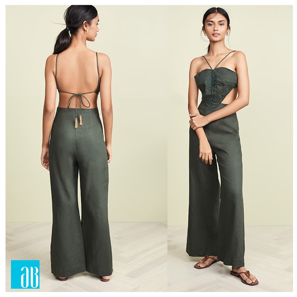 NWT FARM Rio Monstera Jumpsuit XS